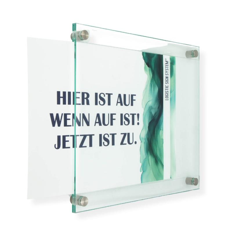 Tuerschild Wechselrahmen für Din A4 que